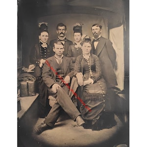 Wyatt Earp Group, Doc Holliday, Big Nose Kate, Wild West Photo US Marshal Sheriff Gang Old Unique Victorian Antique Picture Poster Print 93C