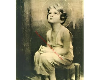 Jesus as a Child Destiny Young Boy Jesus Baby Jesus Christ Innocence Christian Catholic Art Print Picture Image Wall Poster E130