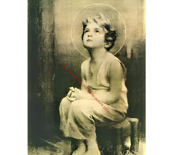Jesus as a Child Destiny Young Boy Jesus Baby Jesus Christ Innocence Christian Catholic Art Print Picture Image Wall Poster E130