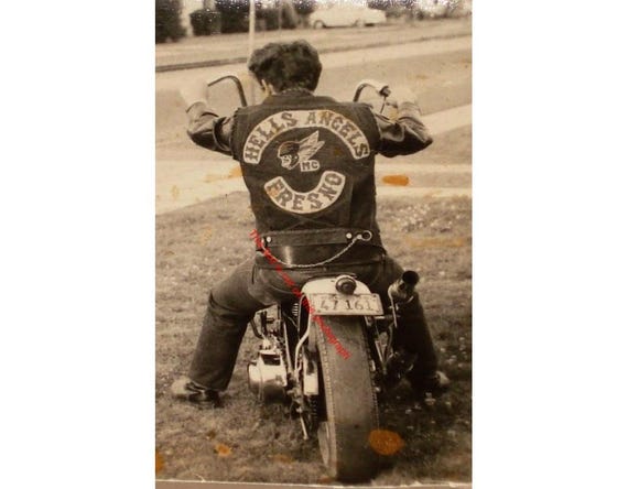 Hells Angel Motorcycle Gang Fresno Chapter Biker Harley Davidson