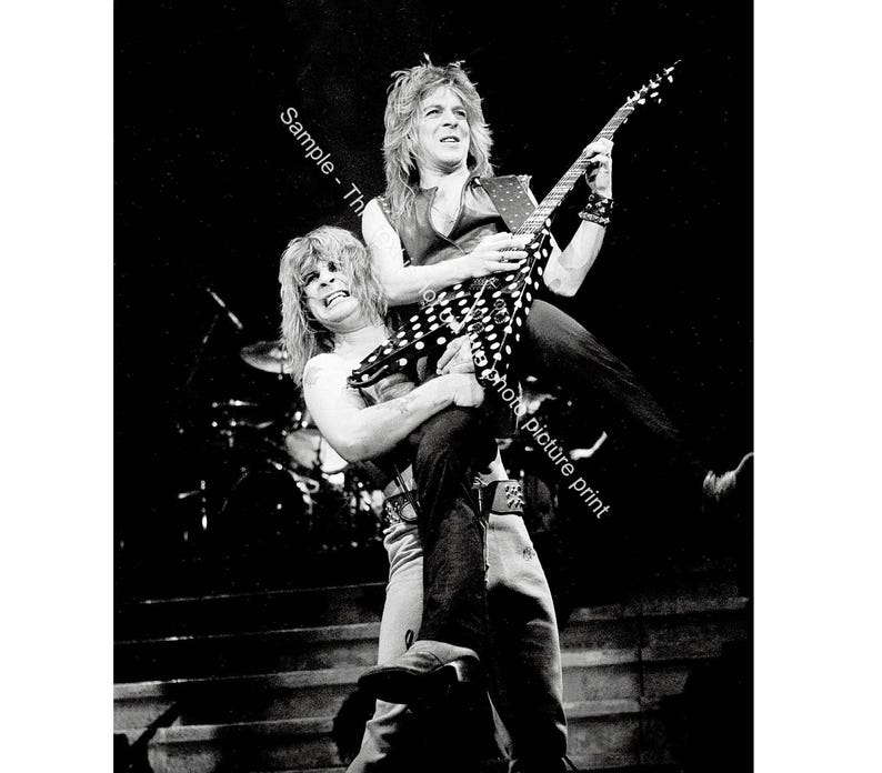 RANDY RHODES OZZY OSBOURNE Signed Paper COA Hologram main image 1