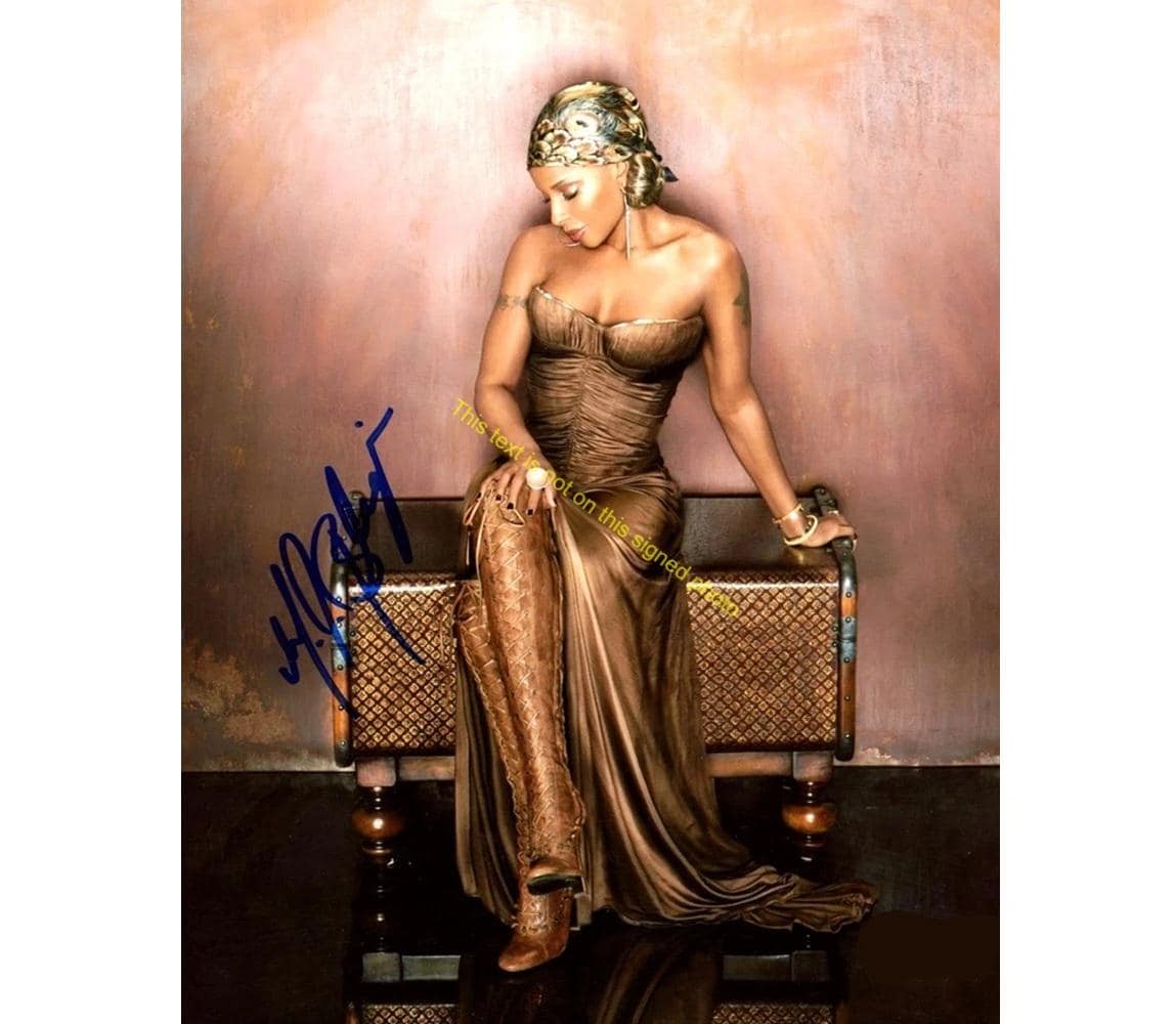 Autograph Mary J Blige - Etsy