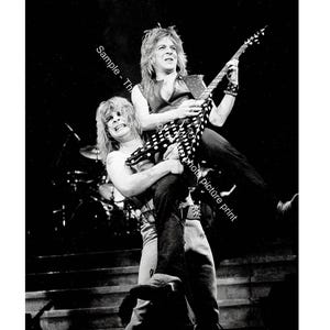 Ozzy Osbourne Randy Rhoads Photo Rock Band Poster Celebrity Print 5x7 8x10 Music Memorabilia Vintage Publicity Heavy Metal Gift Art A223
