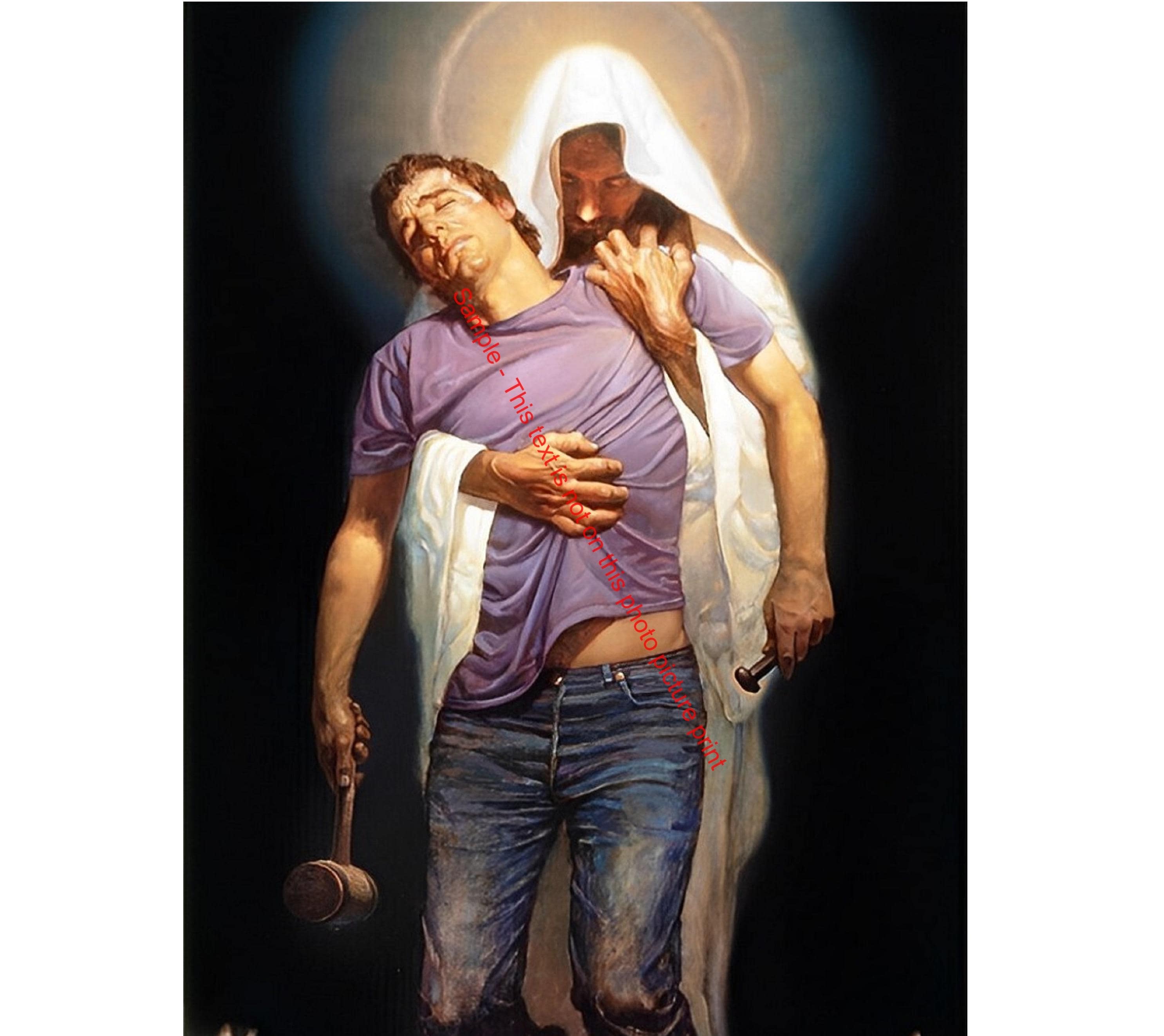 Christian Print by Thomas Blackshear Forgiven II Jesus religious wall art inspirational poster spiritual gift African American Catholic 425C