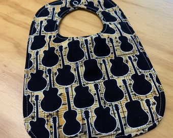 Nashville guitar baby bib guitar baby blanket guitar burp cloth guitar bundle gift set READY TO SHIP guitar teether guitar bandana bib