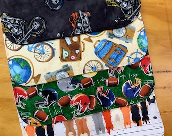Fun Teen Bibs, Choose Your Print, 12 1/2 x 17 inch, Moisture Proof, Double Snap, ready to ship