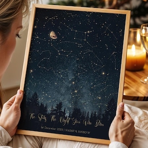 Christmas Gift Star Map, Custom Star Map, Constellation gift, Night Sky Print, Wedding Gift, Constellation Map, Personalized Star Map