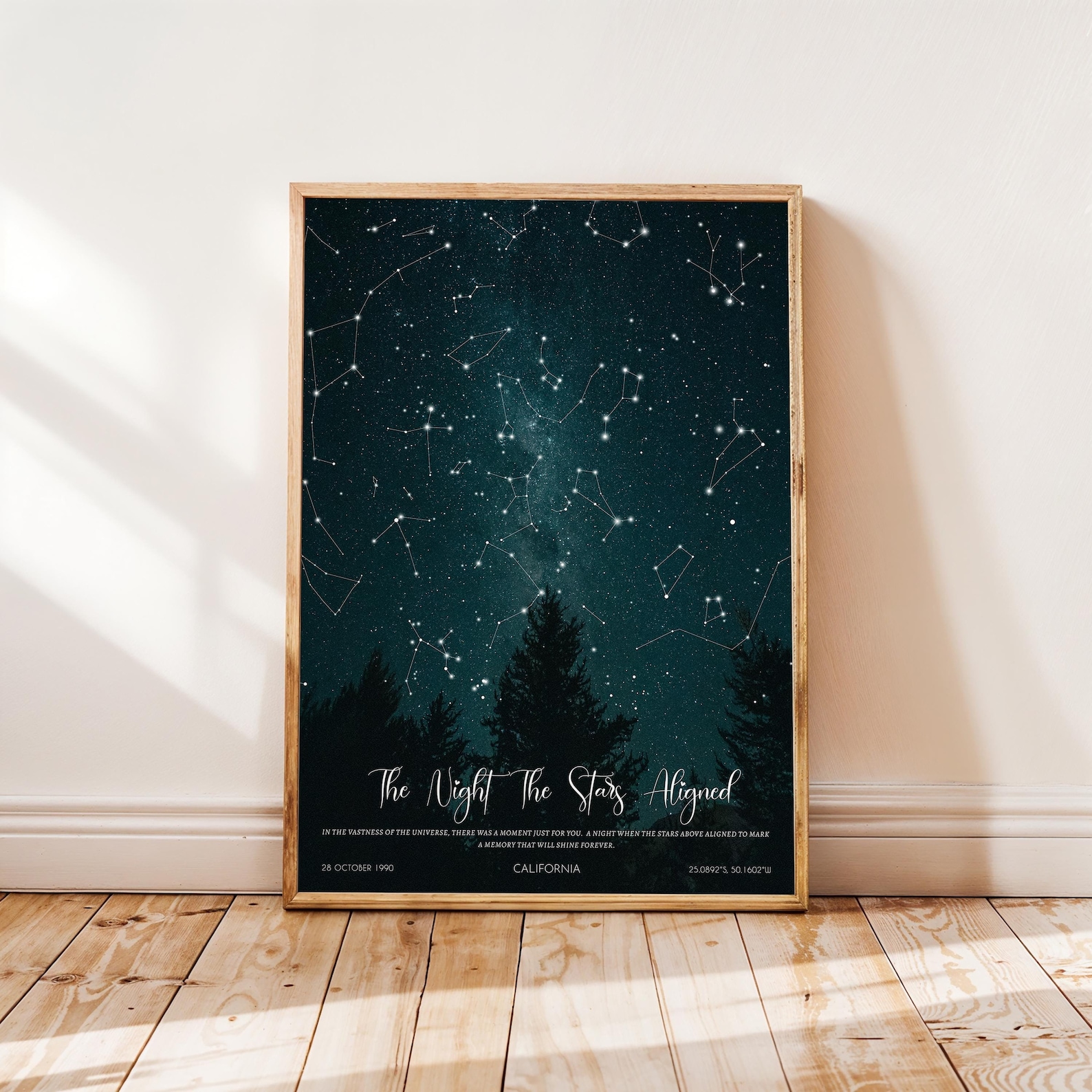Night You Were Born, Stars Above Map Poster, Stars The Night Sky, New Baby Gift, Custom Star Map, Wedding Constellation Print Gift,