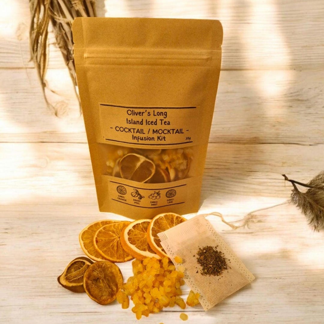 Personalised Long Island Iced Tea Cocktail Infusion Kit Dried Lime ...
