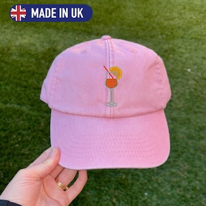 Aperol Spritz Embroidered Hat – Custom Vintage Baseball Cap – Personalized Dad Hat – Bachelorette Party Gift – Unisex Summer Cap