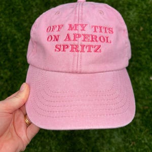 Aperol Spritz Embroidered Hat – Custom Vintage Baseball Cap – Gift for cocktail lover – Bachelorette Party Gift – Unisex Summer Cap