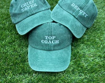 Op maat geborduurde baseballpet – Gepersonaliseerde vaderhoed met naam of logo, lage vintage pet, aangepaste teksthoed, cadeau voor hem of haar