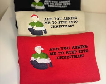 Gavin and Stacey Christmas Jumper - Smithy - Christmas Special Embroidered unisex jumper ‘are you asking me to step in&#39; christmas sweater