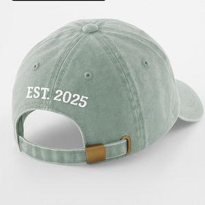 Custom Embroidered Baseball Cap - Add Name or Text on Front or Back, Gift for her, Gift for him, Vintage Cap, Personalised Fathers Day Gift