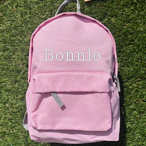 Sac prénom personnalisé pour enfant - sac à dos brodé - rentrée des classes - sac à dos personnalisé pour tout-petit - sac à dos monogramme - sac à langer
