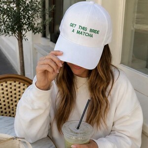 Braut Hut, Braut Hut, bestickte Baumwollmütze, Bachelorette Party Favor
