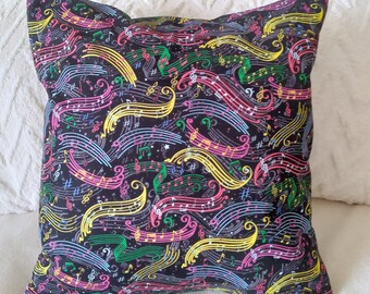 Musical Notes Pillow Covers 16 x 16 - Set of 2