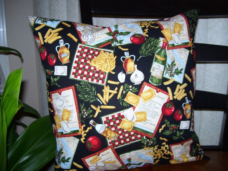 Pasta Pillow Covers Set of 2 Etsy