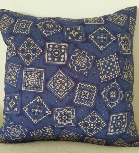 Download Bandana Print Pillow Covers 16 x 16 Set of 2 | Etsy