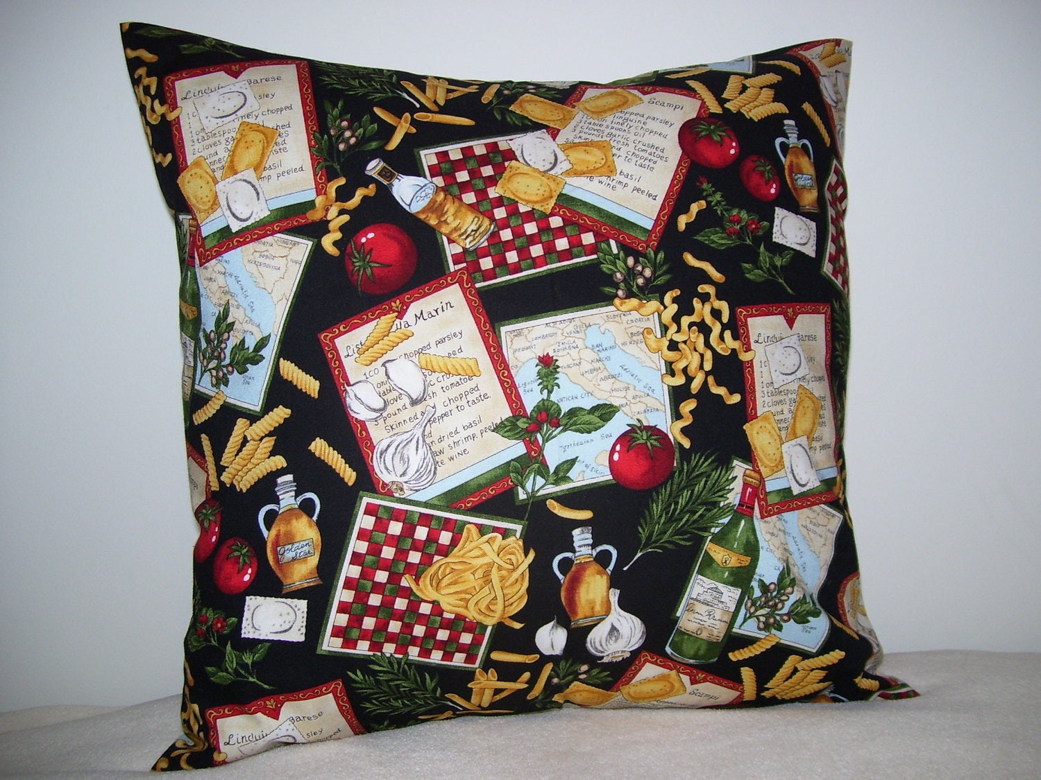 Pasta Pillow Covers Set of 2 Etsy