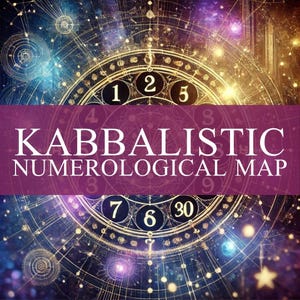Kabbalistische Numerologische Karte