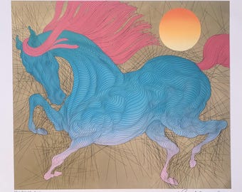 Robuste by Guillaume Azoulay. Limited Edition print on paper. Hand Signed and numbered. Size:22x25 in.