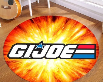 American Super Hero Logo Rug, American Military Forces Logo, Military Fan Gift, Personalizable Cartoon Logo, Kids Room Decor, Boys Room Rug
