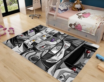 Anime Eyes Rug, Anime Gift Idea, Custom Anime Eyes Rug, Japanese Rug, Anime Art, Customizable Anime Carpet, Anime Decor, Anime Floor Rug