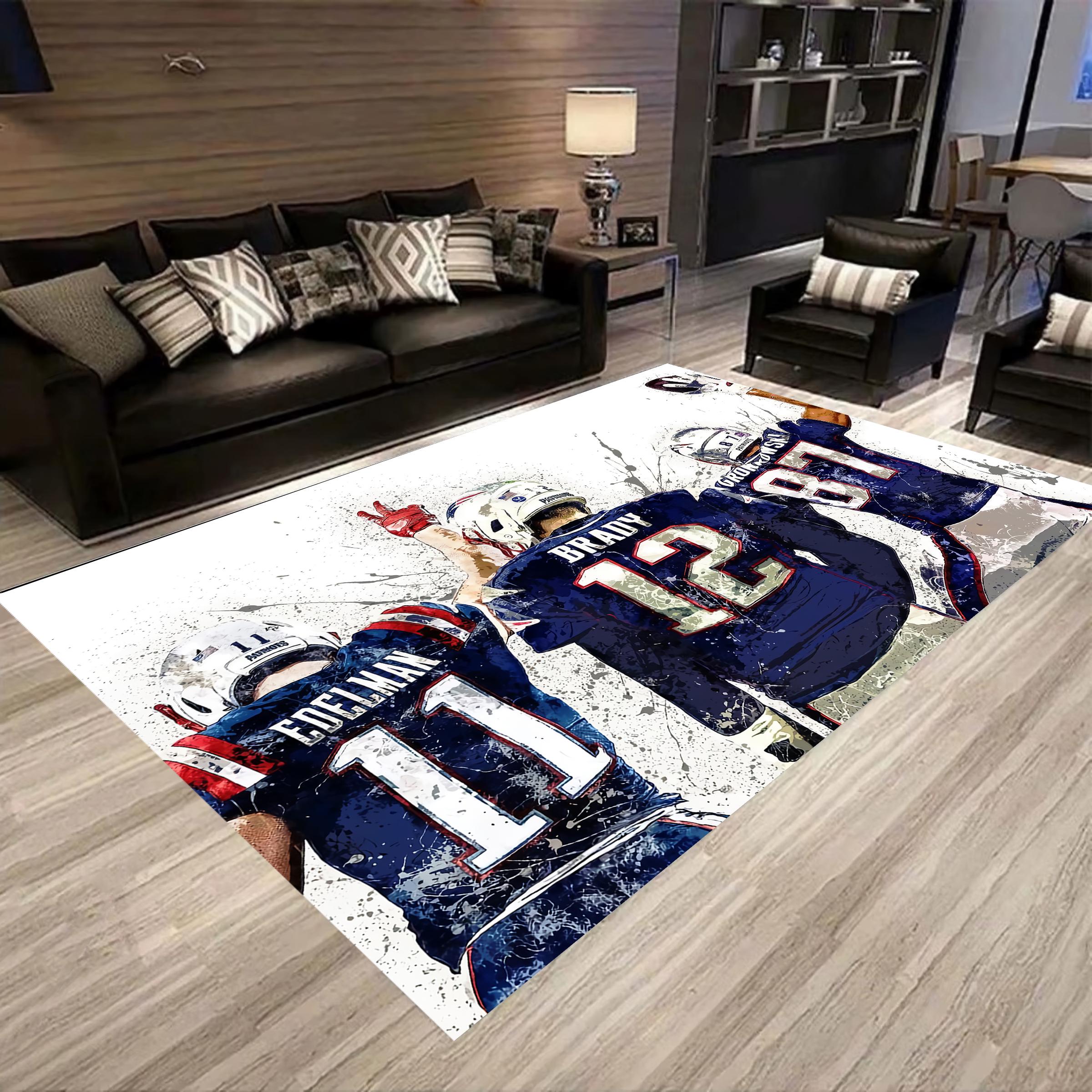 “NFL アメフト　チーム　ラグ　カーペット　マット アメリカンフットボールラグ - Etsy 日本