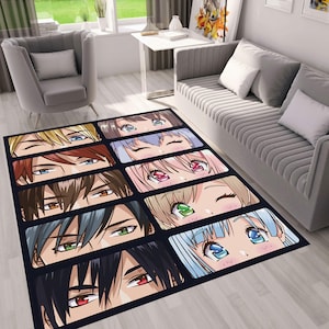 Customizable Anime Rug: Japanese Art Manga Carpet