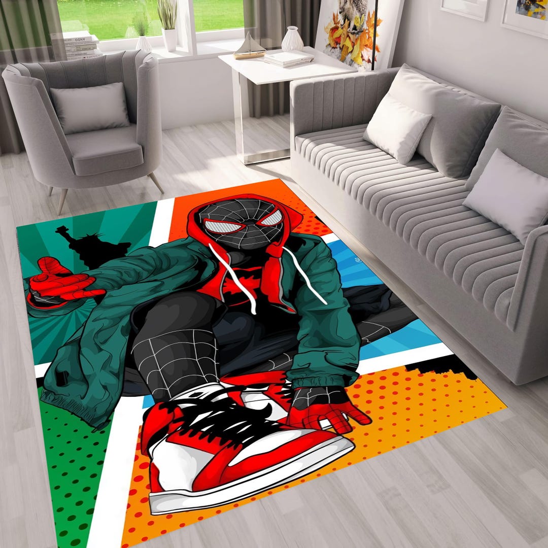Spider Web Kids Rug: Spidey and Friends Carpet - Etsy