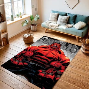 Hulk, Comic Book Rug, Hulk Rug,Super Hero Rug,Comic Covers Rug,Magazine Cover,Modern Area Carpet,Fantastic Rug,Kids Room Rug, Home Decor Rug