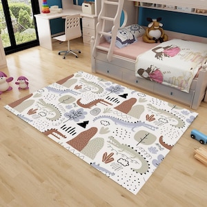 Crocodile, Animal Print Rug, Alligator Kid Rug, Animal Carpet, Child Rug, Kids Room Rug, Customizable Children Rug, Children Room Decor Mats