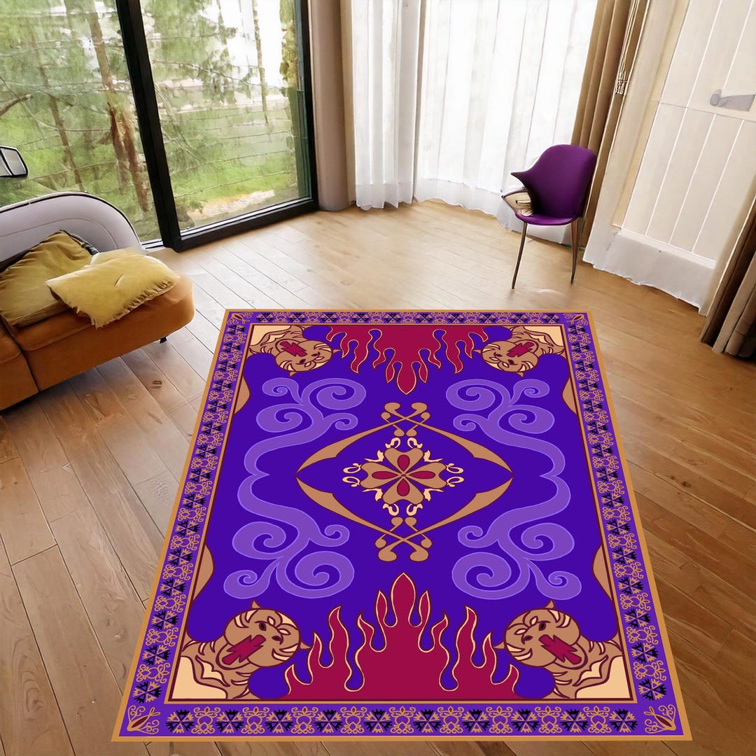 Aladdin Magic Carpet Rug: Kids Room Decor, Flying Rug - Etsy