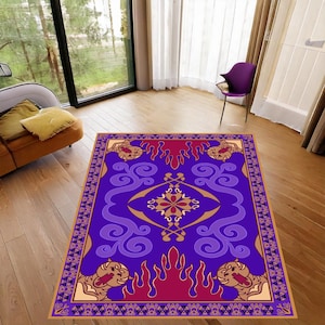 Aladdin Carpet, Aladdin&#39;s And Flying Carpet, Aladdin Rug, Aladdin Magic Carpet, Kids Room Decor Rug, Flying Rug, Print Rug, Custom Rug Gift
