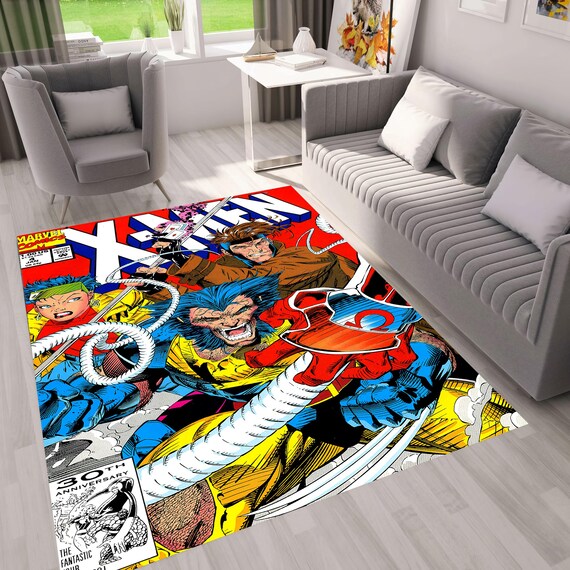 X-men Comic Book Rug: Gambit, Wolverine, Retro Decor - Etsy Israel