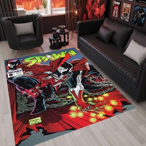 Spawn Comic Cover Rug: Anti-Allergie-Akzentteppich