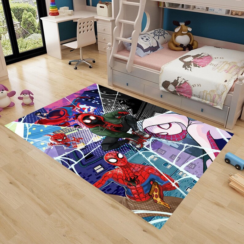 Cartoon Spider Man Rug, Spiderman and Friends, Team Spider, Amazing ...