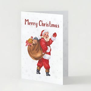 Cartão de Feliz Natal Papai Noel