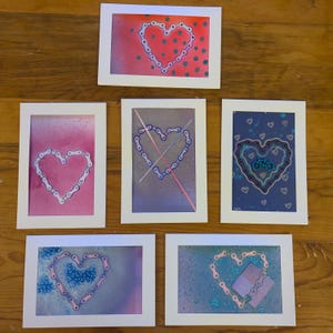 Carte Chaînes d'amour, coeur de la Saint-Valentin
