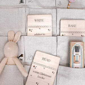 Christmas Advent Calender Activities | Wooden Christmas Decor