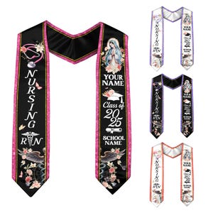 Customized Nursing Stole, Nursing Graduation Stole, RN Stole Nursing Stole Graduation 2025, Nursing Graduation, Nursing Stole Graduate 2025
