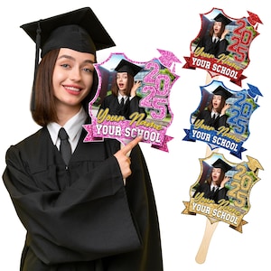 Custom Face on a Stick, Graduation Big Head Cutout, Fat Head Sticks Party Decoration, Personalize Fathead Fans Decor, Senior 2025 Photo Fans
