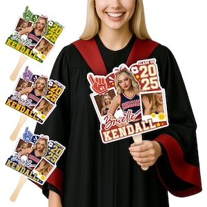 Custom Face on a Stick, Graduation Big Head Cutout, Fat Head Sticks Party Decoration, Personalize Fathead Fans Decor, Senior 2025 Photo Fans