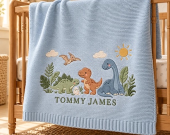 Personalized Embroidered Animal Baby Blanket, Custom Woodland Nursery Gifts, Safari Newborn Blanket, Baby Shower Gift, Welcome Baby Blanket