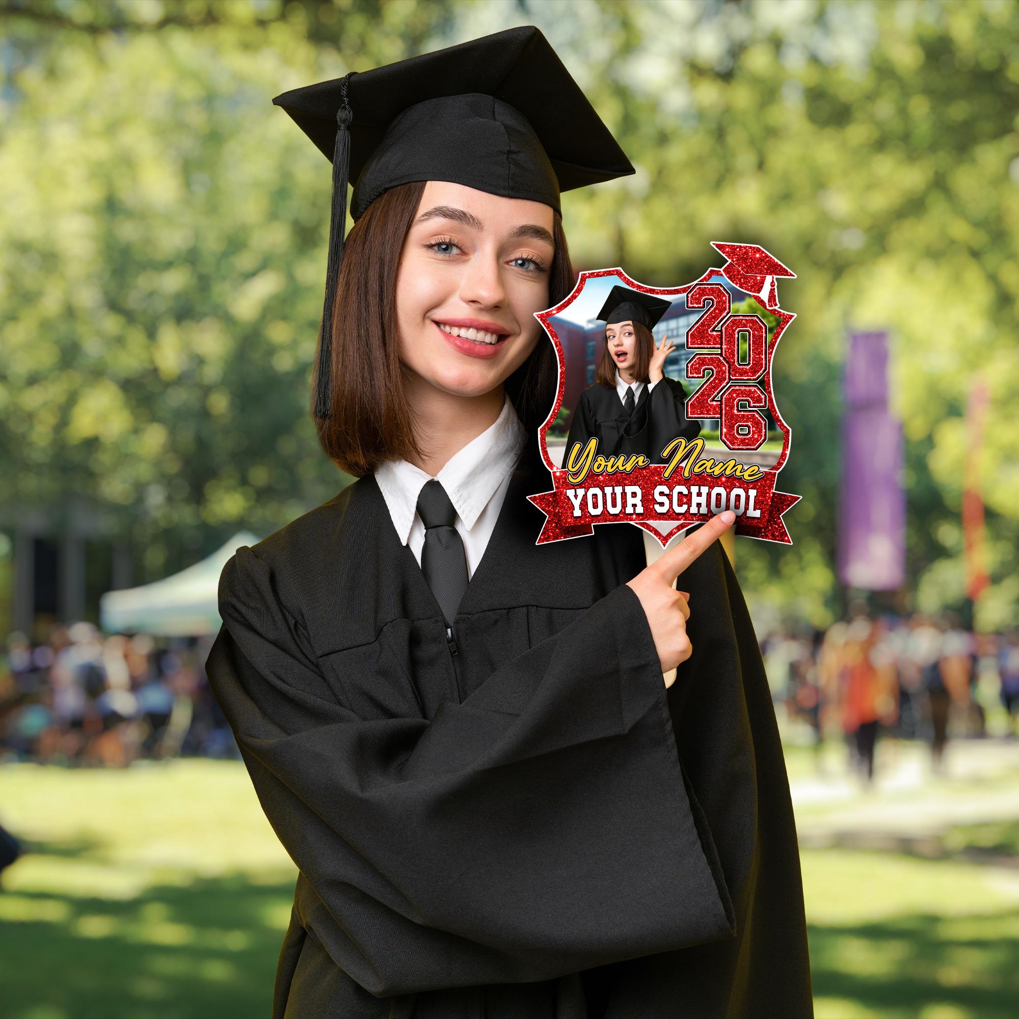 Grad Face Sticks Custom Face on a Stick, Graduation Big Head Cutout, Fat Head Sticks ...