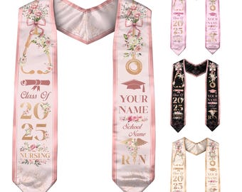 Graduation Stole| Custom Graduation Stole| Graduation Sash| Photo Sash| College Stole| High School Grad Stole, Graduation Gift| Stole| Sash