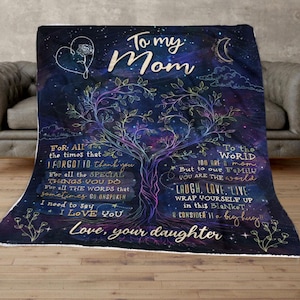 Manta personalizada para mi mamá, mantas con letras personalizadas para mamá, regalos para el día de la madre, regalos para mamá de hija e hijo, regalos de cumpleaños para mamá
