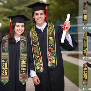 Custom Mexican Graduation Sash, Mexican American Flag Graduation Sash 2025, Mexican Stole, Mexico Graduation Stole 2025, Graduation Gift