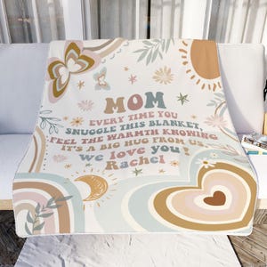 Manta personalizada para mi mamá, mantas con letras personalizadas para mamá, regalo para el día de la madre, regalos para mamá de hija e hijo, regalos de cumpleaños para mamá